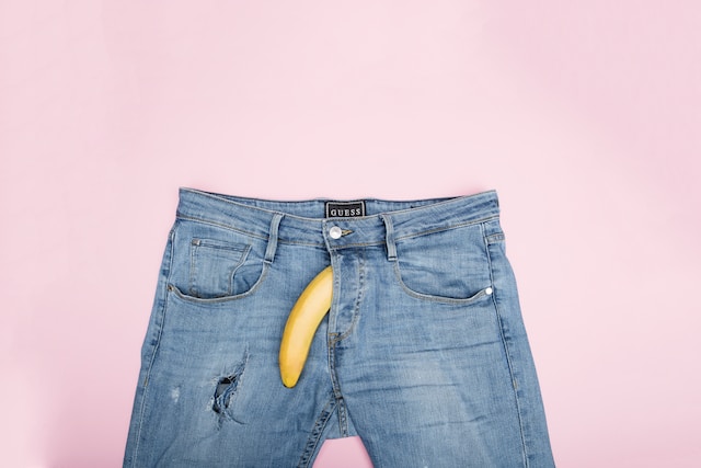 Banana and blue jeans